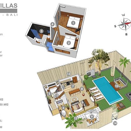 3BR Villa Rabu - Minggu Villas Seminyak Luaran gambar